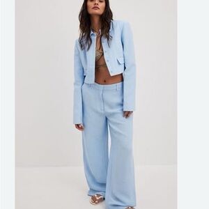 Nakd Straight Mid Waist Relaxed Trousers